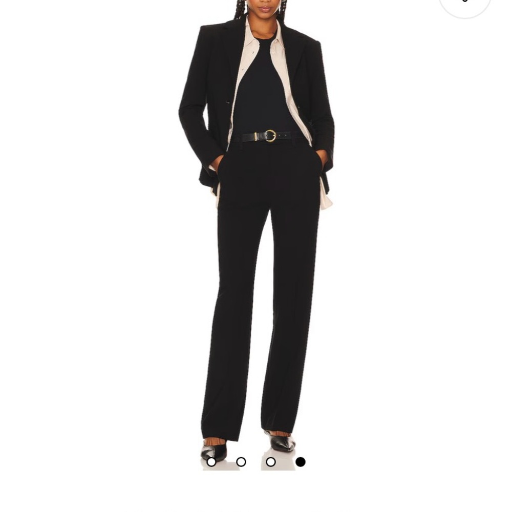 L'Academie The Straight Trouser in Black, L